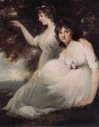 John Hoppner The Ladies Sarah and Catherine Bligh oil painting on canvas